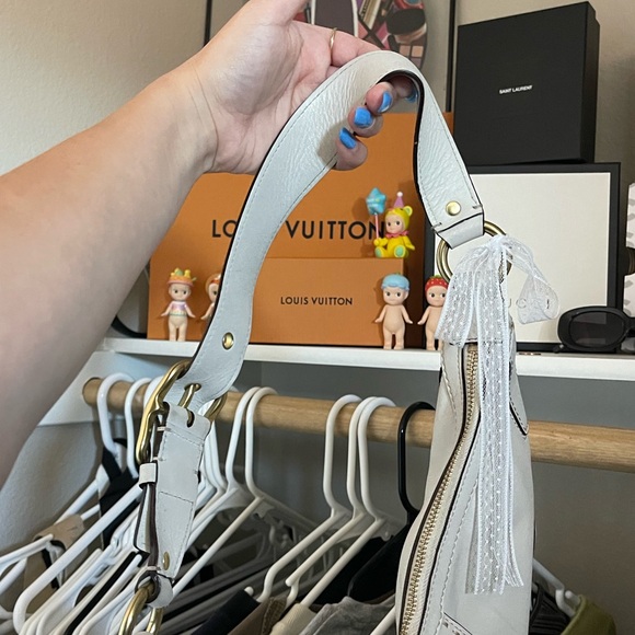 Y2K Style Coach Cream White Leather Hobo Hampton Bag - Picture 5 of 16